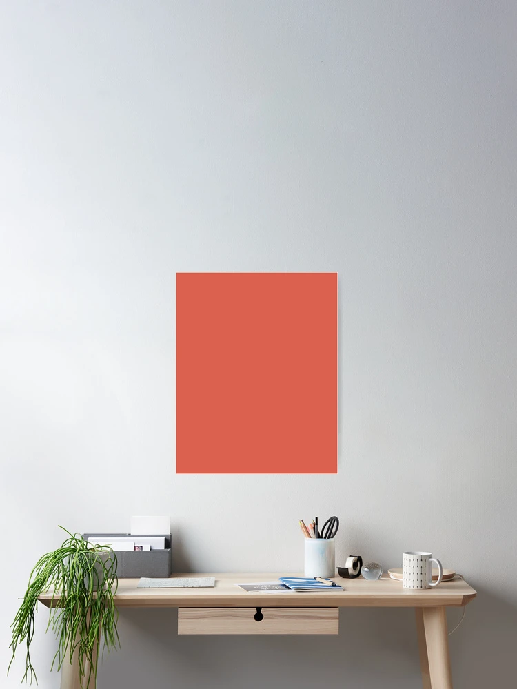 Thumbnail 2 von 3, Poster, Jelly Bean Red Plain color designt und verkauft von SolidColor.