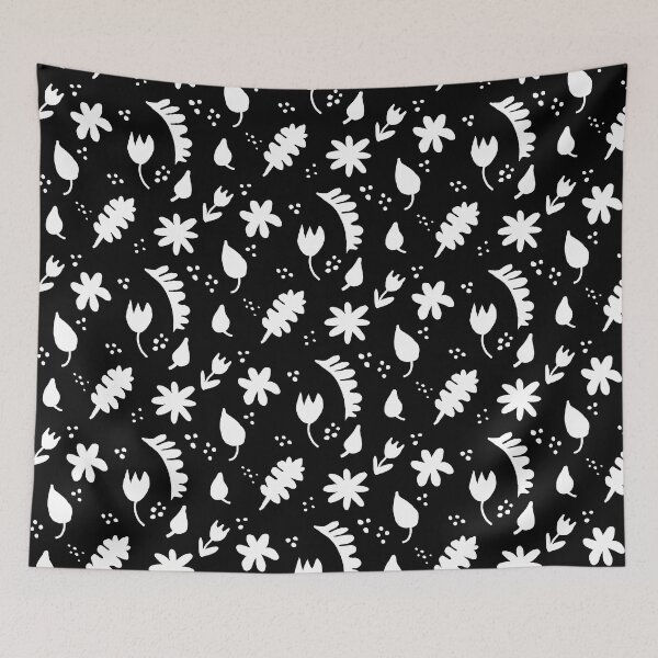 Item preview, Bold Black and White floral designed and sold by DemonicGloom.