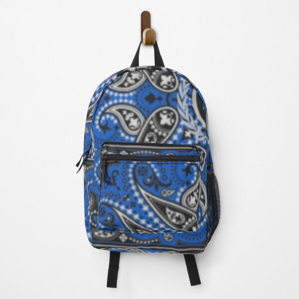 Blue bandana backpack best sale