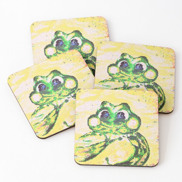 Item preview, Stained Glass Green Frog Painting designed and sold by Dilyana Rumenova - Shantabella.