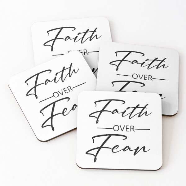 Item preview, faith over fear printed design designed and sold by Xippy Art.