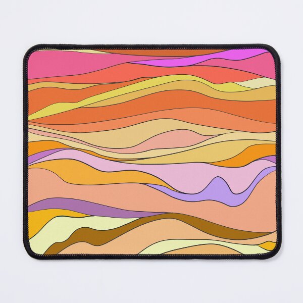 Item preview, Abstract desert waves of warm colors, hot winds, desert, sand. red sea waves designed and sold by Noe91.