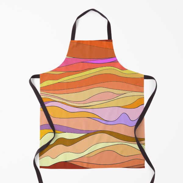 Item preview, Abstract desert waves of warm colors, hot winds, desert, sand. red sea waves designed and sold by Noe91.