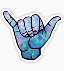 Shaka Opal Graphic Abstract Multi Color Cubizm Sticker