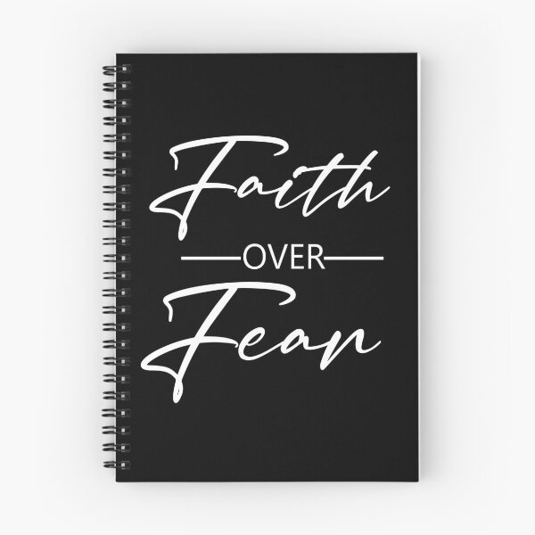 Item preview, faith over fear printed tee designed and sold by Xippy Art.