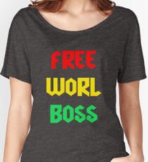Vybz Kartel Free Worl Boss T-shirt & More Women's Relaxed Fit T-Shirt