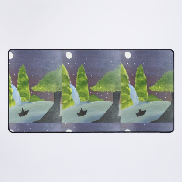 Item preview, boat ride in a pleasant river on a wonderful night designed and sold by pleasant-22.