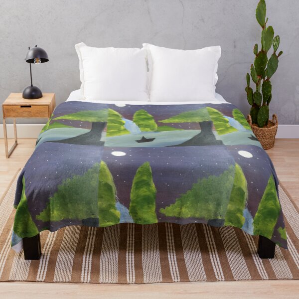 Item preview, boat ride in a pleasant river on a wonderful night designed and sold by pleasant-22.