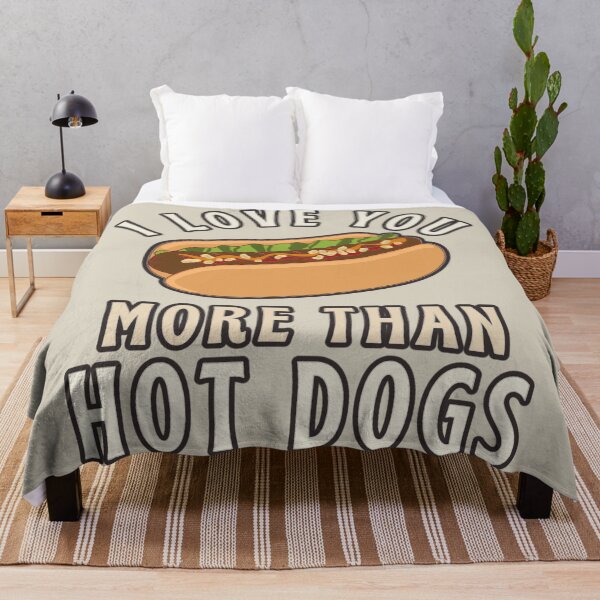 Item preview, I Love You More Than Hot Dogs, Cute Design Perfect For Valentine's Day, Birthday Or Just To Say I Love You designed and sold by TrulyEpoque.
