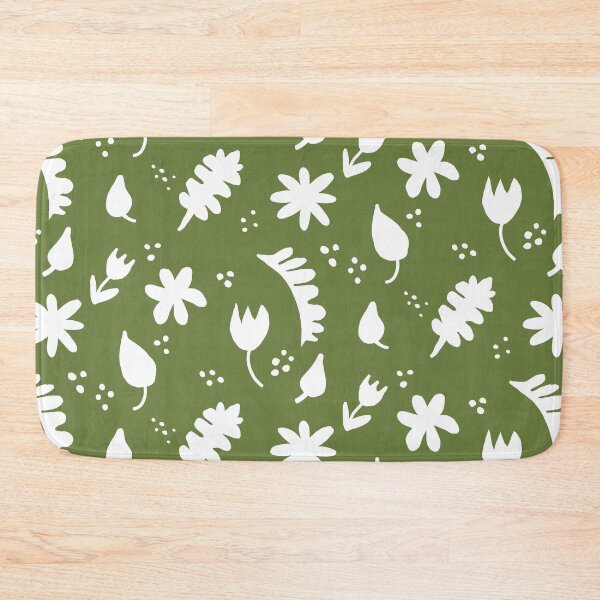 Item preview, Moss green and White floral designed and sold by DemonicGloom.