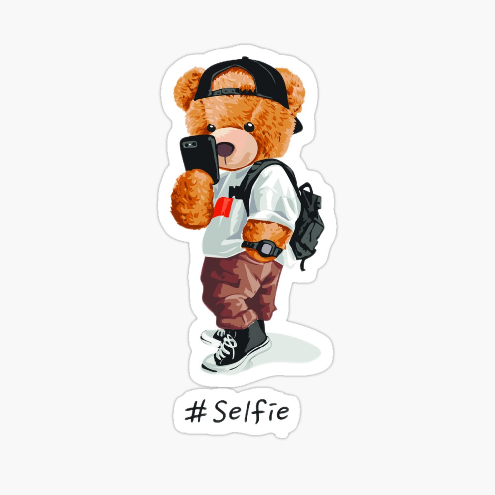 Teddy bear #selfie Poster