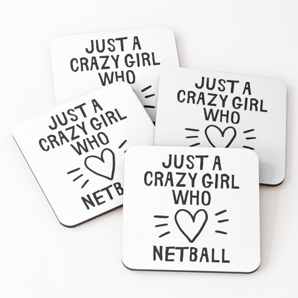 Item preview, Just a crazy girl who loves netball designed and sold by TheGreenGoat.