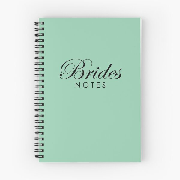 Item preview, Brides Journal Notebook Dusk Green designed and sold by Melissa Park.