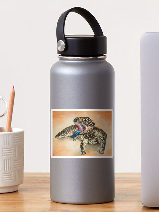 Thumbnail 1 of 3, Sticker, Sleepy Lizard designed and sold by RangesCountry.