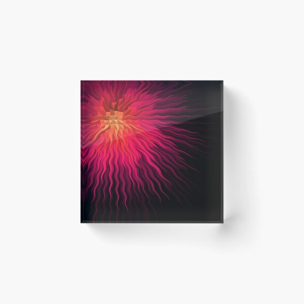 Item preview, Abstract dark pink Solar rays designed and sold by Tshirtstory.