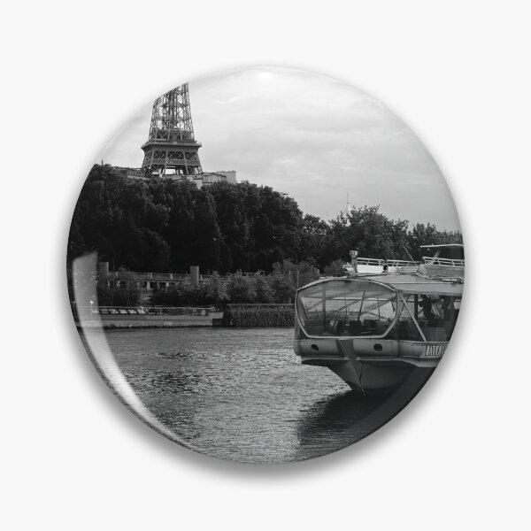 Item preview, Paris Seine River in Black and White designed and sold by CarolinaReina.