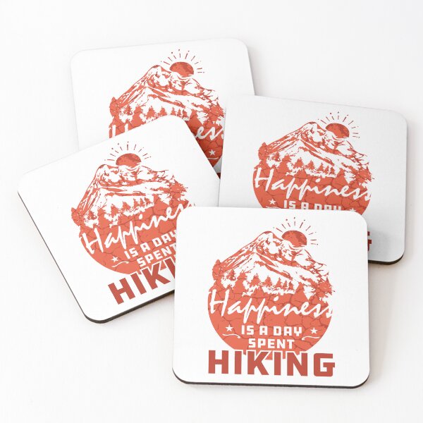 Item preview, Happiness is a day spent hiking designed and sold by Cheeky Companions.