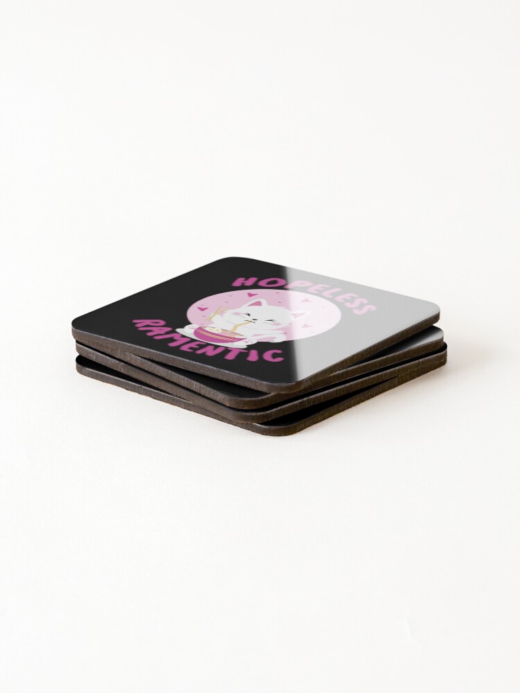 Thumbnail 4 of 5, Coasters (Set of 4), Hopeless Ramentic  designed and sold by Peach-Design.