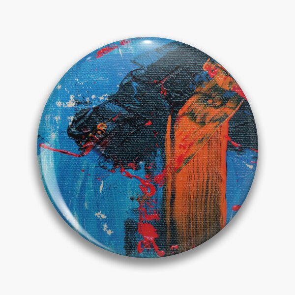 Item preview, Pintura de patrón de arte abstracto. Arte colorido en colores pastel, arte moderno colorido azul, rojo, negro designed and sold by AimiAesthetic.