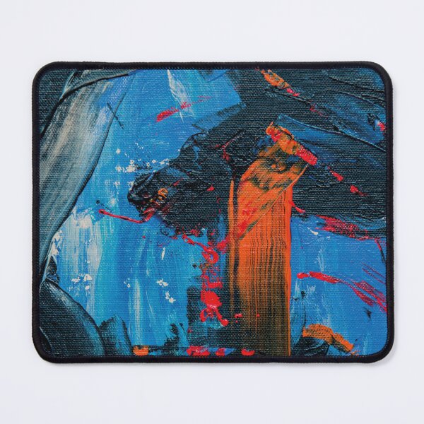 Item preview, Abstract art pattern painting. Colorful pastel art, blue, red, black colorful modern art designed and sold by AimiAesthetic.