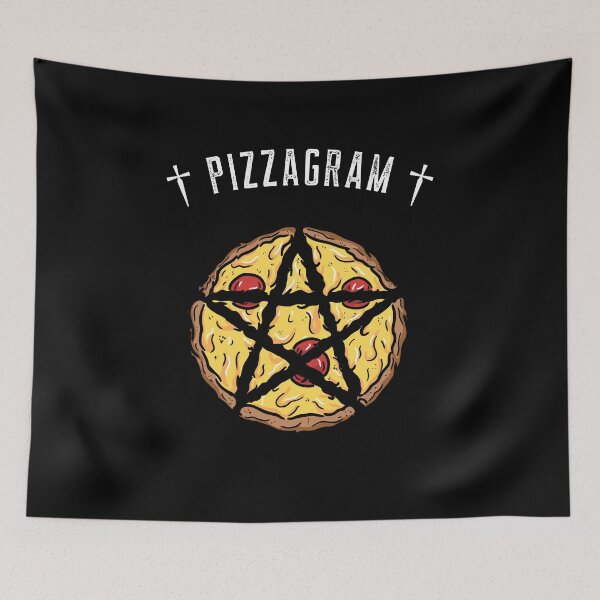 Item preview, Pizzagram, pizza + pentagram designed and sold by MindBlownWill.