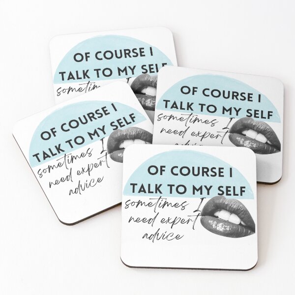 Item preview, of course i talk to my self sometimes need expert advice lips watercolor blue designed and sold by BeBraveStore.