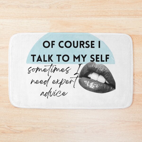 Item preview, of course i talk to my self sometimes need expert advice lips watercolor blue designed and sold by BeBraveStore.