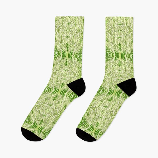 Item preview, Green calligraphy pattern designed and sold by stitchling.