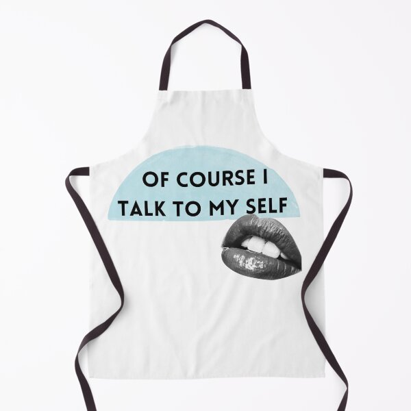 Item preview, Of course i talk to my self sometimes need expert advice lips watercolor blue designed and sold by BeBraveStore.