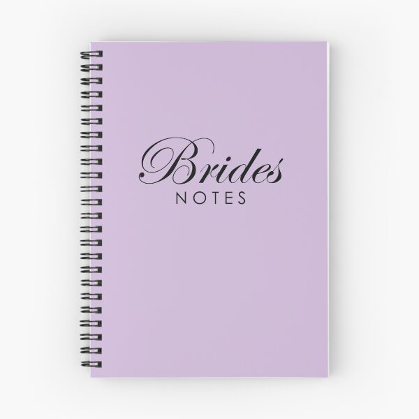 Item preview, Pale Lavender Brides Notes Book designed and sold by Melissa Park.