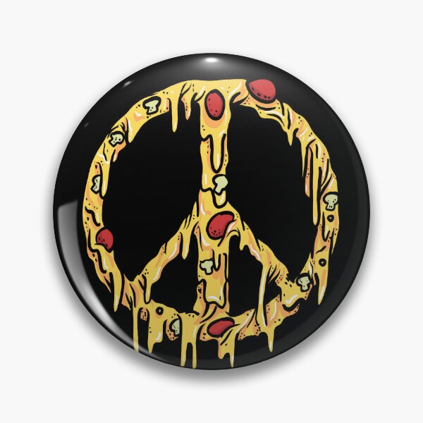 Item preview, Pizza and love, peace sign designed and sold by MindBlownWill.