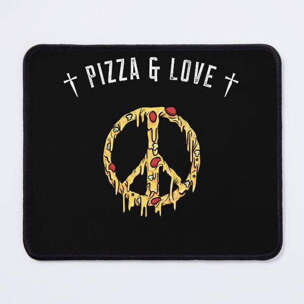 Item preview, Pizza and love, peace sign designed and sold by MindBlownWill.