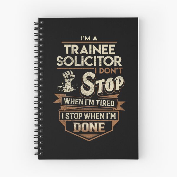 Item preview, Trainee Solicitor T Shirt - I Stop When Done Job Gift Item Tee designed and sold by natalinedk.