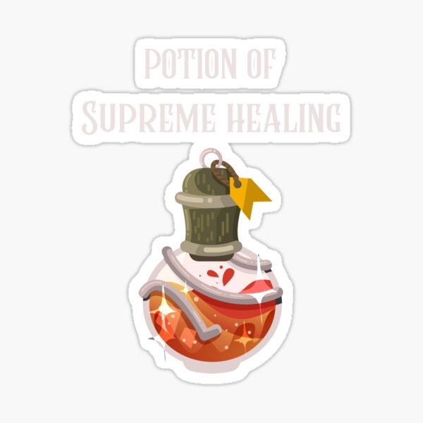 Health Potion sticker — Stubborn Toad