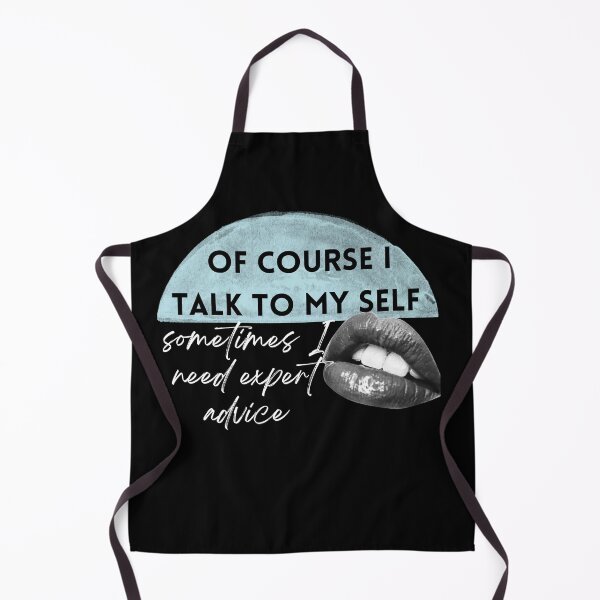 Item preview, Of course i talk to my self sometimes need expert advice lips watercolor blue designed and sold by BeBraveStore.