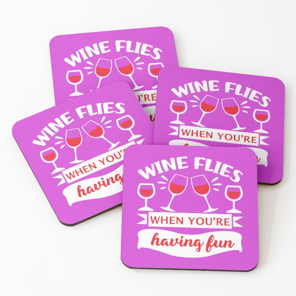 Item preview, Wine Flies When You're Having Fun. Funny wine quote,  Wine Tasting, Wine Lover Gift designed and sold by DesignHouse07.
