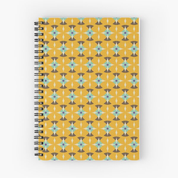 Item preview, Blomma, Vintage Flower with Diamond Geometric Pattern in Retro Color Style designed and sold by BesanoStyle.