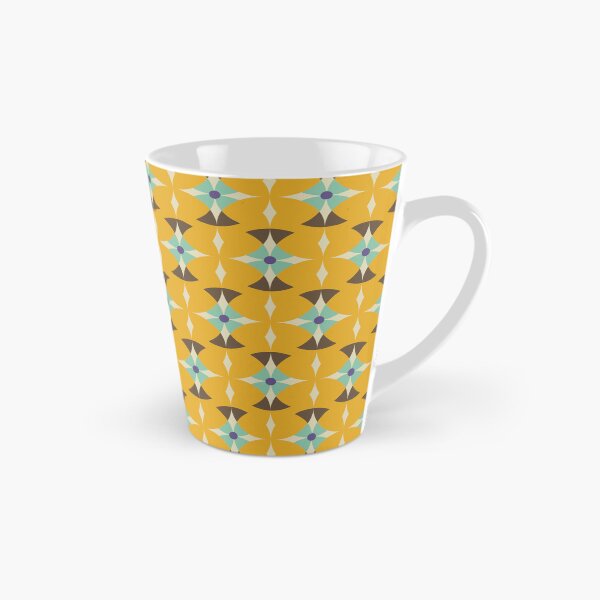 Item preview, Blomma, Vintage Flower with Diamond Geometric Pattern in Retro Color Style designed and sold by BesanoStyle.
