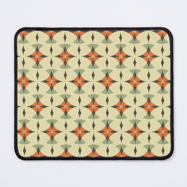 Item preview, Blomma, Retro Flower with Diamond Geometric Pattern in Retro Color Style designed and sold by BesanoStyle.
