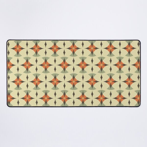Item preview, Blomma, Retro Flower with Diamond Geometric Pattern in Retro Color Style designed and sold by BesanoStyle.