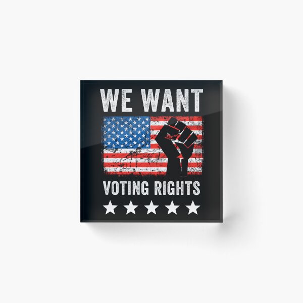 Item preview, We Want Voting Rights - Stand Against Voter Suppression designed and sold by retrodesigner14.