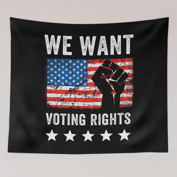 Item preview, We Want Voting Rights - Stand Against Voter Suppression designed and sold by retrodesigner14.