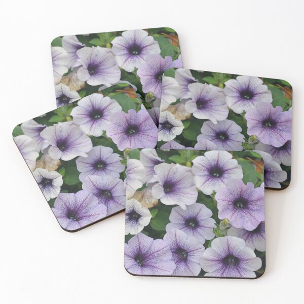 Item preview, Soft purple petunias, floral pattern background designed and sold by CarolinaReina.