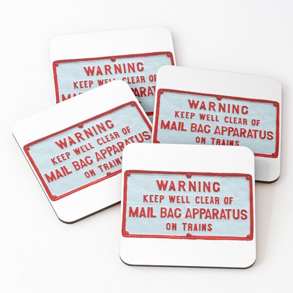 Item preview, Vintage Railway Mail Bag warning sign designed and sold by Random Railways.