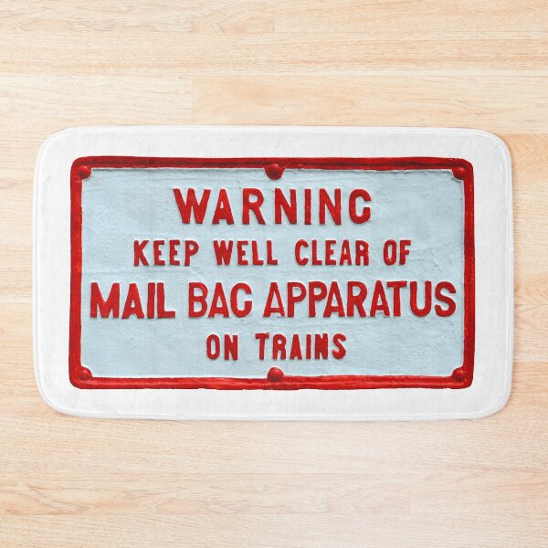 Item preview, Vintage Railway Mail Bag warning sign designed and sold by Random Railways.