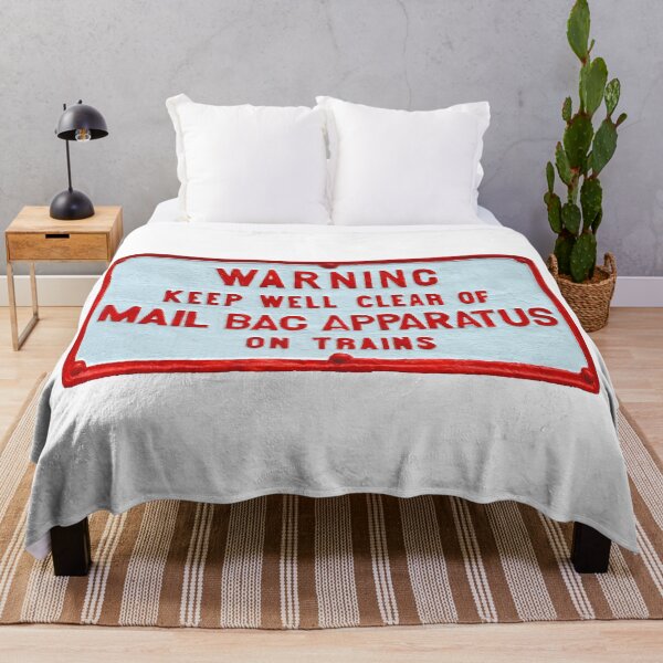 Item preview, Vintage Railway Mail Bag warning sign designed and sold by Random Railways.