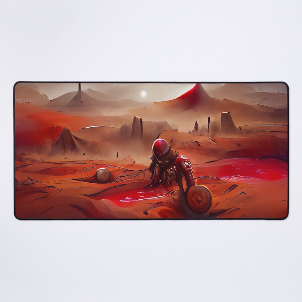 Item preview, Desert on mars trippy psychedelic art designed and sold by philbraxton.