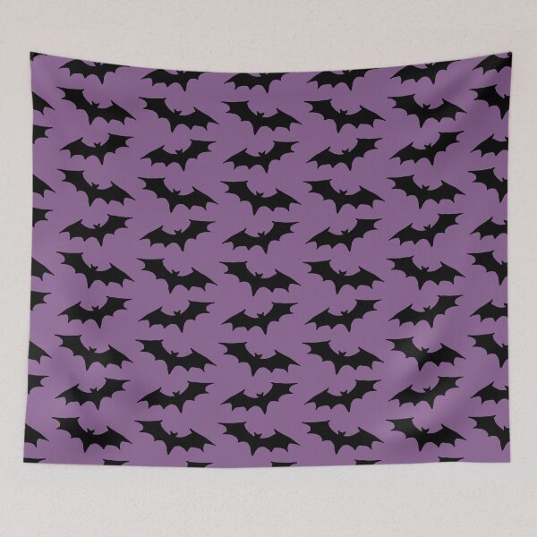 Item preview, Dull Purple and black bat print designed and sold by DemonicGloom.