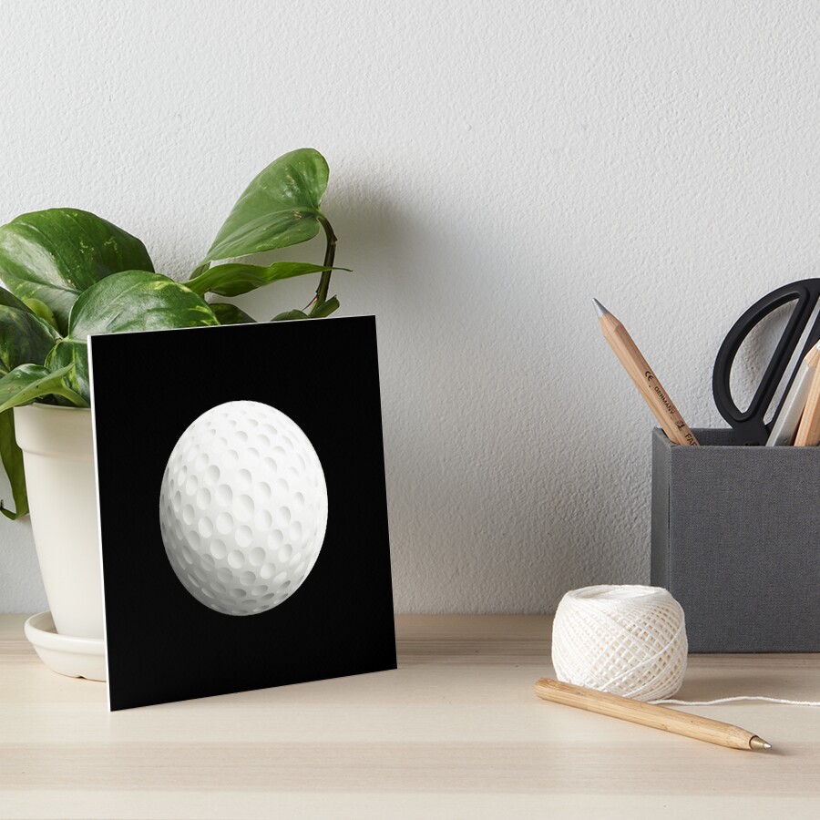 "Golf ball funny golfers balls quotes sports" Art Board Print by