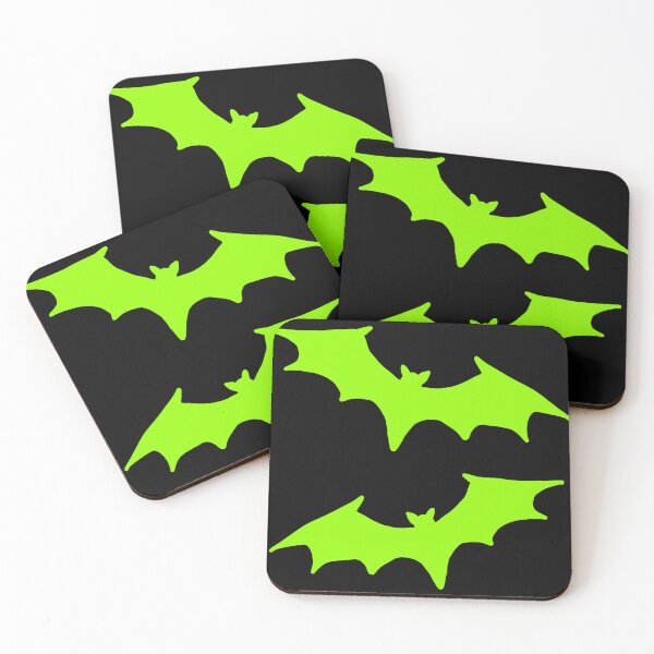 Item preview, Neon green and black bat print designed and sold by DemonicGloom.
